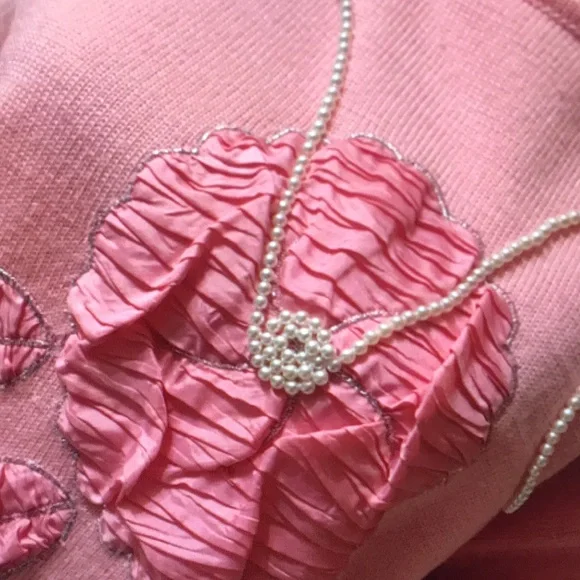 Pink Ruffled Sweater - Picture 2 of 5